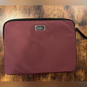 Deep Plum Kate Spade Wilson Road Laptop Sleeve / Case